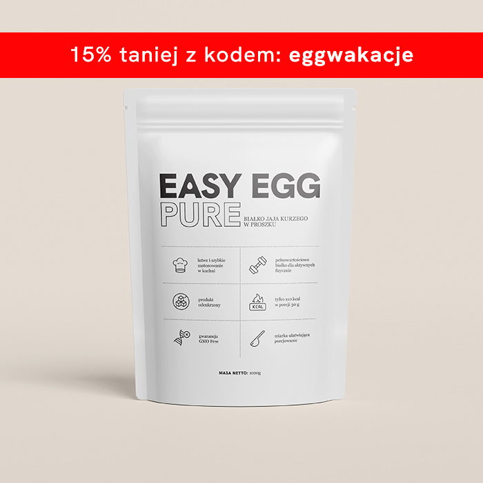 Easy Egg Pure – białko jaja kurzego w proszku 1020 g