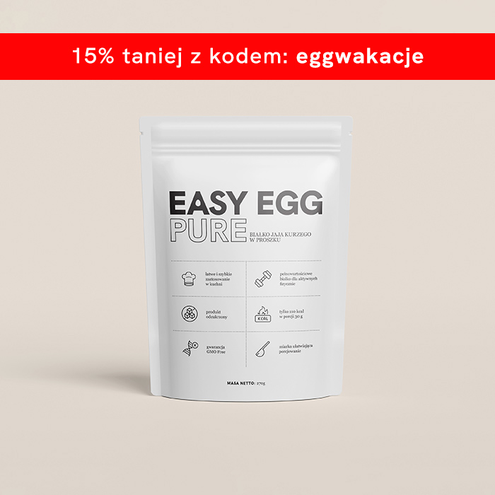 Easy Egg Pure - białko jaja kurzego w proszku 270 g