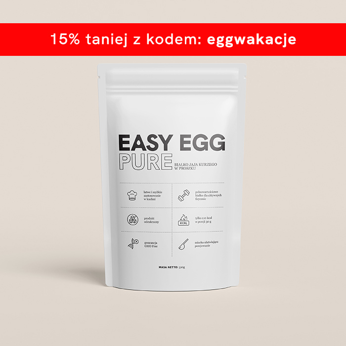 Easy Egg Pure – białko jaja kurzego w proszku 510 g